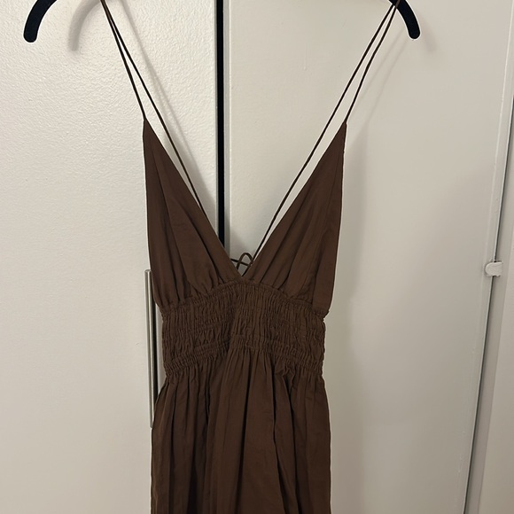 Faithfull The Brand Brown Maxi Dress - Picture 3 of 8